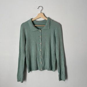 Sage Vintage Buttonup Sweater